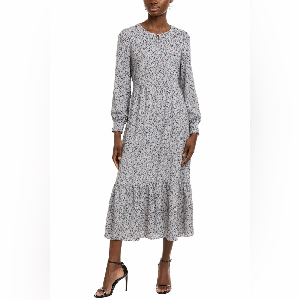Floral Long Sleeve Dress EIPIK Cottagecore sz S romantic
